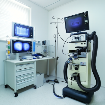 An Endoscopy machine with monitor